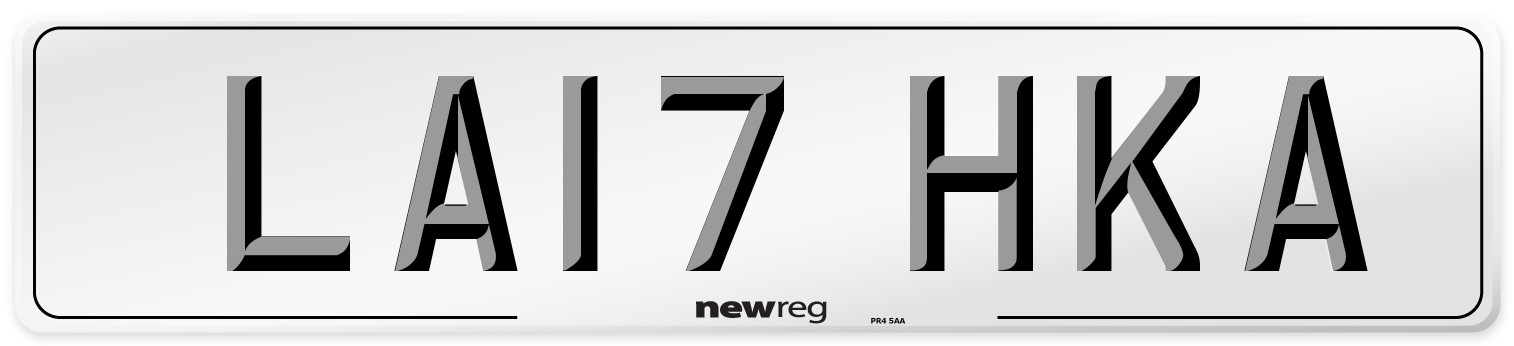 LA17 HKA Number Plate from New Reg